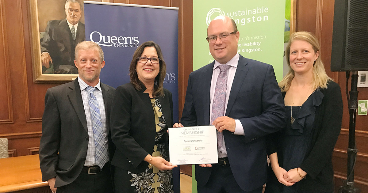 Partnership For A Greener Queen S Queen S Gazette Queen S University